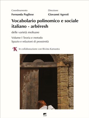 cover image of Vocabolario polinomico e sociale italiano &#8211; arbëresh